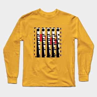 geometric design( line,square & circle) Long Sleeve T-Shirt